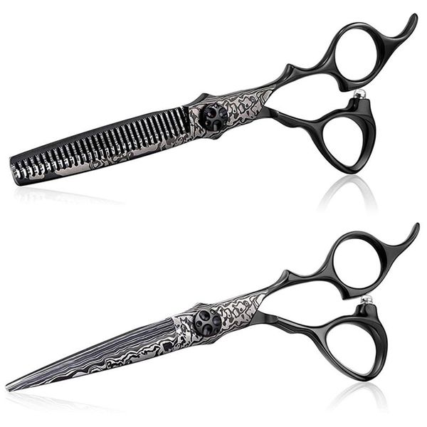 hair scissors 6 inch black hairdresser barber hairdressing damascus japan steel cutting thinning
hair scissors 6 inch black hairdresser barber hairdressing damascus japan steel cutting thinning