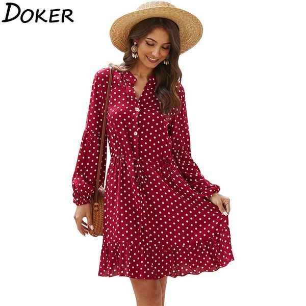 bohemia polka dot dress women long sleeve stand collar ruffle loose casual summer holiday temperament ladies midi dresses 210423, Black;gray
bohemia polka dot dress women long sleeve stand collar ruffle loose casual summer holiday temperament ladies midi dresses 210423, Black;gray