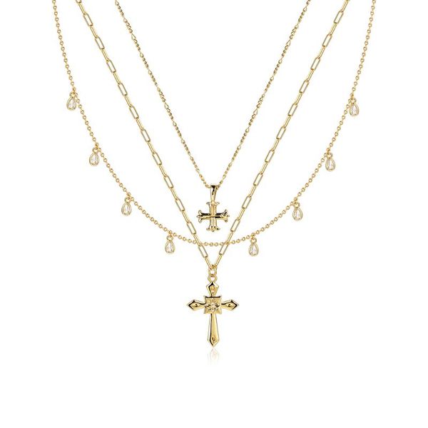 chokers european and american retro feng shui drop gem cross multi-layer pendant necklace personality stacking jewelry woman, Golden;silver
chokers european and american retro feng shui drop gem cross multi-layer pendant necklace personality stacking jewelry woman, Golden;silver