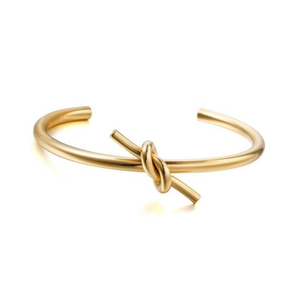 trendy vintage tie knot gold color twist bangle stainless steel bangles bracelets for women jewelry, Black
trendy vintage tie knot gold color twist bangle stainless steel bangles bracelets for women jewelry, Black