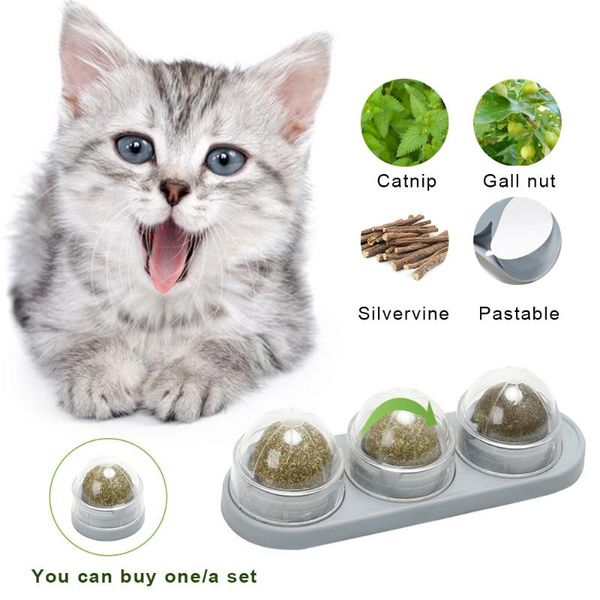 3pcs catnip ball set self-adhesive rotated silvervine lick for cats wall mount molar teething toy pet cat supplies toys
3pcs catnip ball set self-adhesive rotated silvervine lick for cats wall mount molar teething toy pet cat supplies toys