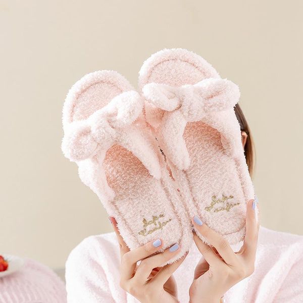 slippers autumn winter couples solid house women velvet open toe knot warm plush bedroom flat shoes indoor ladies fur, Black
slippers autumn winter couples solid house women velvet open toe knot warm plush bedroom flat shoes indoor ladies fur, Black