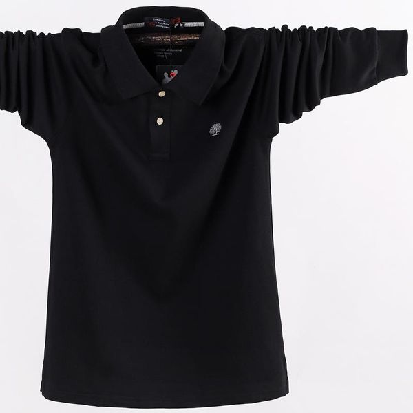 men's polos men shirt business work casual cotton male tees autumn long sleeve turn-down collar shirts plus size 5xl 6xl, White;black
men's polos men shirt business work casual cotton male tees autumn long sleeve turn-down collar shirts plus size 5xl 6xl, White;black