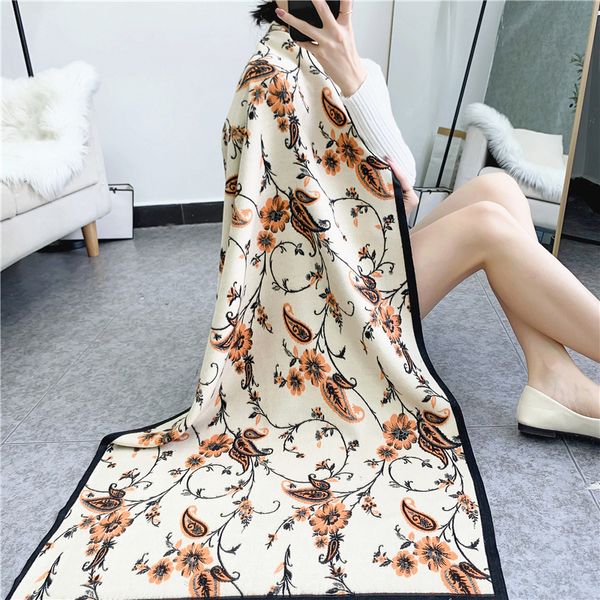 tippet muffler scarf 2021 autumn and winter famous ethnic flowers thickened large shawl spring cashew double-sided scarf with outside, Blue;gray
tippet muffler scarf 2021 autumn and winter famous ethnic flowers thickened large shawl spring cashew double-sided scarf with outside, Blue;gray
