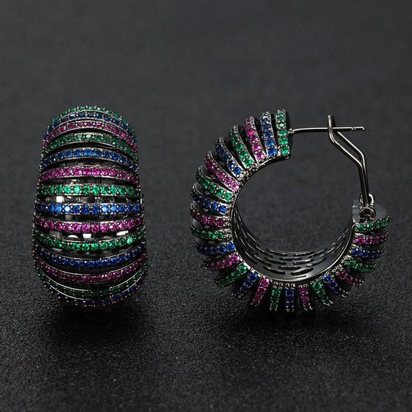 hoop & huggie funmode luxury design multicolor cz pave earrings for women wedding dubai round circle earring aros mujer fe364, Golden;silver
hoop & huggie funmode luxury design multicolor cz pave earrings for women wedding dubai round circle earring aros mujer fe364, Golden;silver
