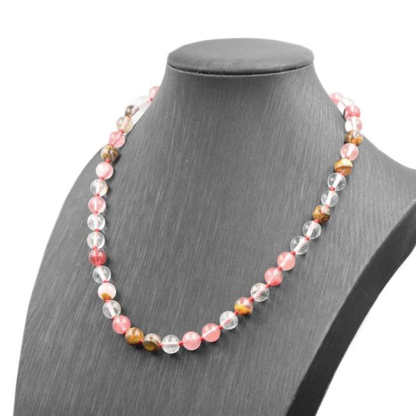 beautiful round crystal choker stone necklace statement women multi watermelon beads tourmaline chain jewelry 18" a793 chokers, Golden;silver
beautiful round crystal choker stone necklace statement women multi watermelon beads tourmaline chain jewelry 18" a793 chokers, Golden;silver