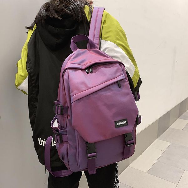 backpack women waterproof nylon solid color school bags multi-pocket anti-theft lapshoulder bag
backpack women waterproof nylon solid color school bags multi-pocket anti-theft lapshoulder bag
