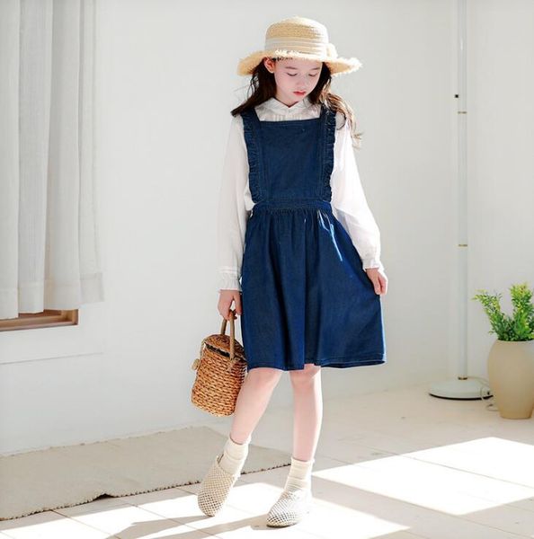 korean style girls denim dress cotton fashion spring dresses 3-8t qm399 girl's, Red;yellow
korean style girls denim dress cotton fashion spring dresses 3-8t qm399 girl's, Red;yellow