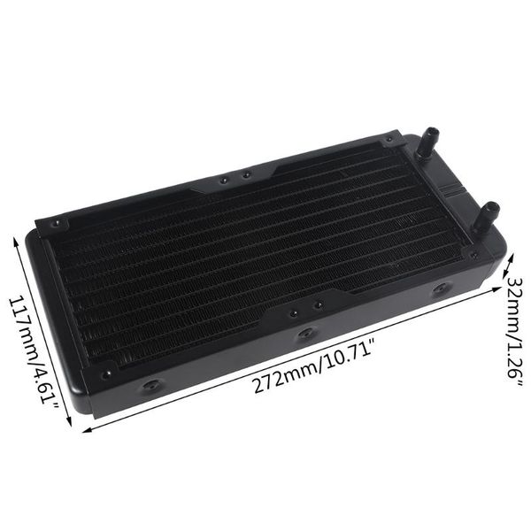 fans & coolings 240mm 10 tube computer water cooling radiator g1/4 female thread heat dissipation for pc cpu cool system
fans & coolings 240mm 10 tube computer water cooling radiator g1/4 female thread heat dissipation for pc cpu cool system