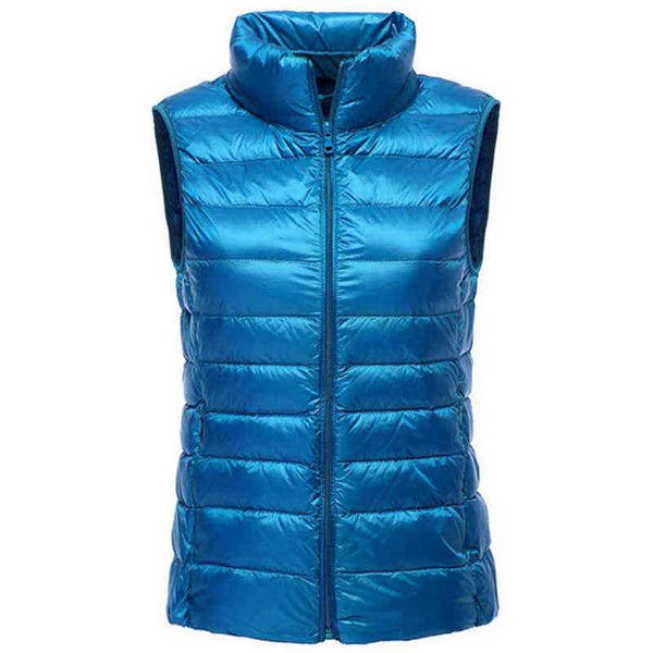 90% white duck down women vest winter ultra light duck down vest sleeveless jacket waistcoat autumn red black white blue vest 211130
90% white duck down women vest winter ultra light duck down vest sleeveless jacket waistcoat autumn red black white blue vest 211130