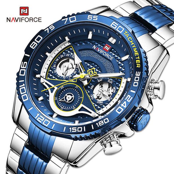 naviforce men's watches luxury brand sport quartz wrist watch for men waterproof multi-function digital clock relogio masculino 210728, Slivery;brown
naviforce men's watches luxury brand sport quartz wrist watch for men waterproof multi-function digital clock relogio masculino 210728, Slivery;brown