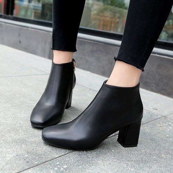 boots british style women's autumn and winter single boots, short tube thick heel students' high top, Black
boots british style women's autumn and winter single boots, short tube thick heel students' high top, Black