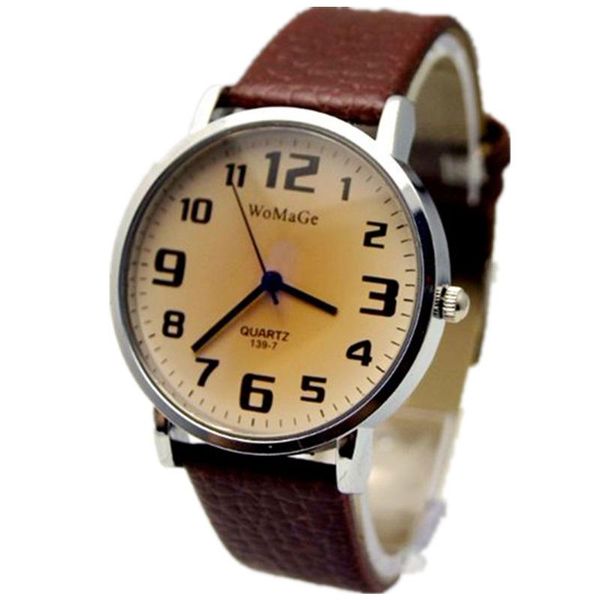 wristwatches womage brand simple watches vintage brown dial arabic numeral leather strap charm ladies quartz wristwatch classic clock reloje, Slivery;brown
wristwatches womage brand simple watches vintage brown dial arabic numeral leather strap charm ladies quartz wristwatch classic clock reloje, Slivery;brown