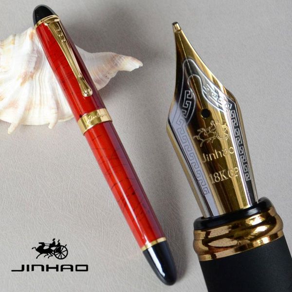 18kgp 0.7mm broad nib jinhao x450 coral red gift business office black purple white 21 colors selective 450 fountain pens
18kgp 0.7mm broad nib jinhao x450 coral red gift business office black purple white 21 colors selective 450 fountain pens