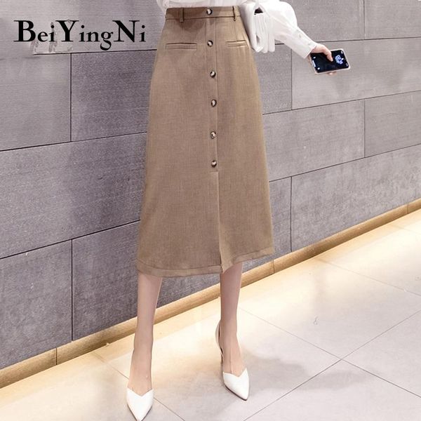 skirts beiyingni women casual fashion elegant vintage skirt split korean style midi office lady a-line 2021 high waist, Black
skirts beiyingni women casual fashion elegant vintage skirt split korean style midi office lady a-line 2021 high waist, Black