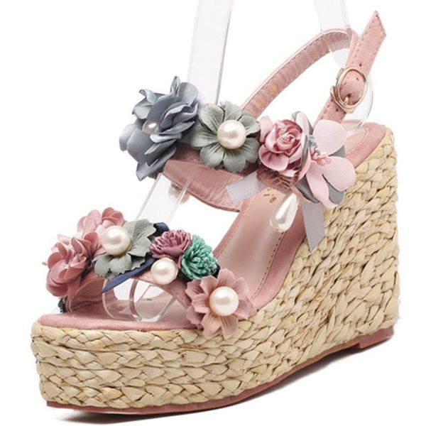 summer sweet women fashion high wedges shoes unique decorating date sandals flower, Black
summer sweet women fashion high wedges shoes unique decorating date sandals flower, Black