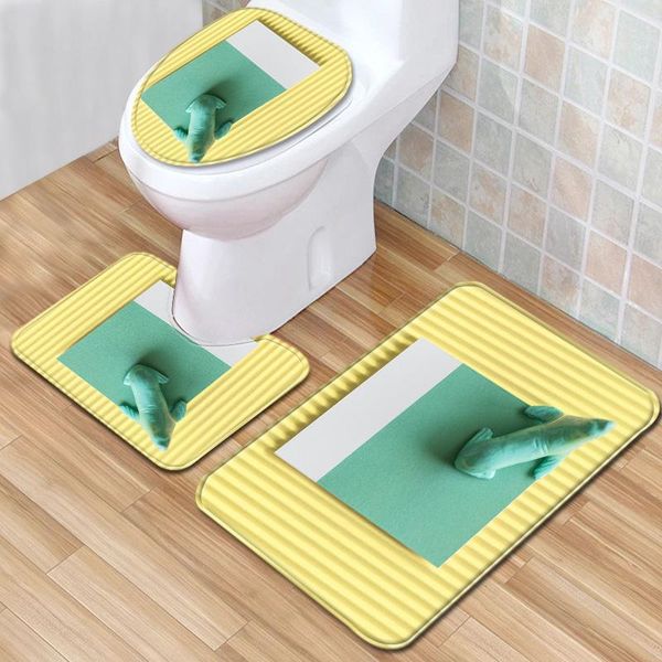 carpets 3d printed bathroom carpet 3pcs mat set toilet seat cover aborsbent rug anti-slip bath doormat shower pads
carpets 3d printed bathroom carpet 3pcs mat set toilet seat cover aborsbent rug anti-slip bath doormat shower pads