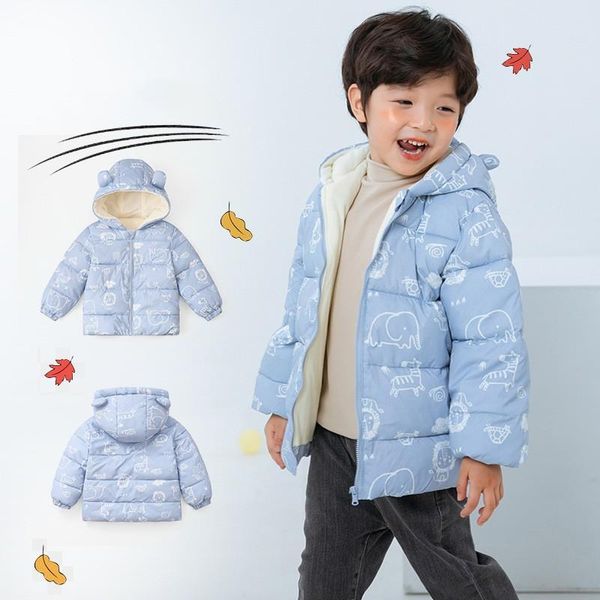 down coat children cotton jacket 2021 cartoon cute autumn winter hooded thick warm for boy girls kids clothes outwear 3 5 7 year, Blue;gray
down coat children cotton jacket 2021 cartoon cute autumn winter hooded thick warm for boy girls kids clothes outwear 3 5 7 year, Blue;gray