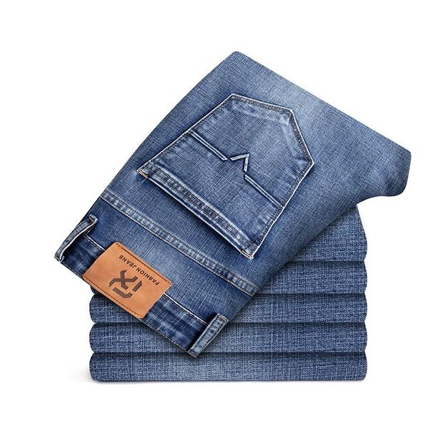men's jeans sulee autumn and winter retro classic style fashion casual fitted version stretch denim pants male brand trouser, Blue
men's jeans sulee autumn and winter retro classic style fashion casual fitted version stretch denim pants male brand trouser, Blue