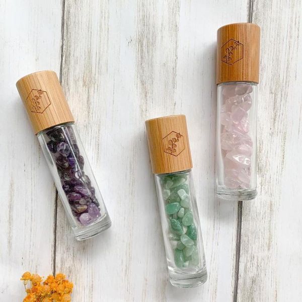 storage bottles & jars natural gemstone essential oil roller ball roll on healing crystal chips with bamboo cap
storage bottles & jars natural gemstone essential oil roller ball roll on healing crystal chips with bamboo cap