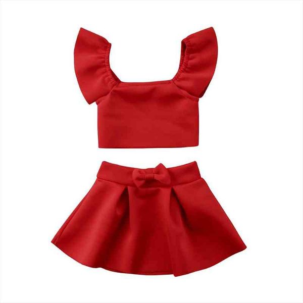 newborn kids baby girl party off shoulder red crop skirt outfits clothes solid summer set, White
newborn kids baby girl party off shoulder red crop skirt outfits clothes solid summer set, White
