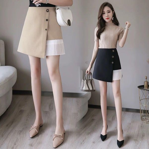 skirts summer women clothing chic mini students ins style a-line solid one-step korean easy match slim skirt, Black
skirts summer women clothing chic mini students ins style a-line solid one-step korean easy match slim skirt, Black