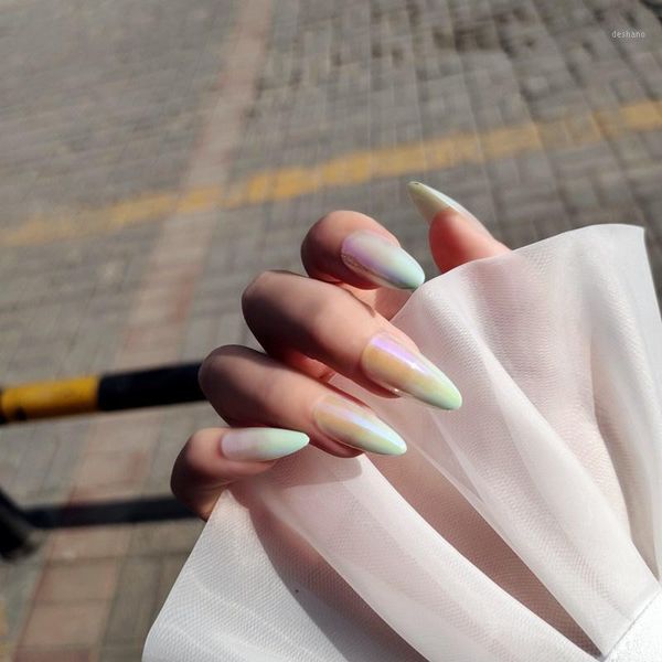 24pcs green color aurora gradient long stiletto nail tips simple fashion lasting wearable full cover pre design acrylic nails1, Red;gold
24pcs green color aurora gradient long stiletto nail tips simple fashion lasting wearable full cover pre design acrylic nails1, Red;gold