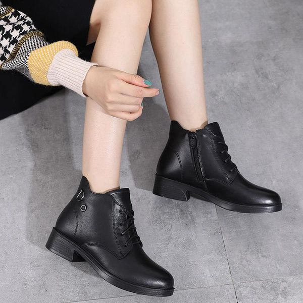 boots shoes for woman retro styles female comfortable women's ankle non-slip winter plus size botas mujer, Black
boots shoes for woman retro styles female comfortable women's ankle non-slip winter plus size botas mujer, Black