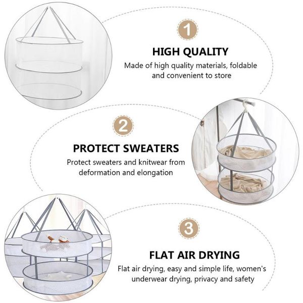 2-tiers foldable clothes drying mesh net socks towels bras hanger laundry storage & organization
2-tiers foldable clothes drying mesh net socks towels bras hanger laundry storage & organization