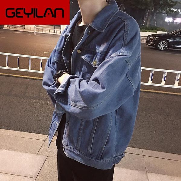 men's jackets fashion denim jacket autumn men single-breasted loose jeans coats mens solid color locomotive washed top, Black;brown
men's jackets fashion denim jacket autumn men single-breasted loose jeans coats mens solid color locomotive washed top, Black;brown