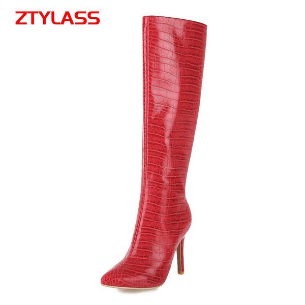 boots 2021 autumn winter women fashion zipper stone print knee high thin heel pointed toe lady shoes, Black
boots 2021 autumn winter women fashion zipper stone print knee high thin heel pointed toe lady shoes, Black