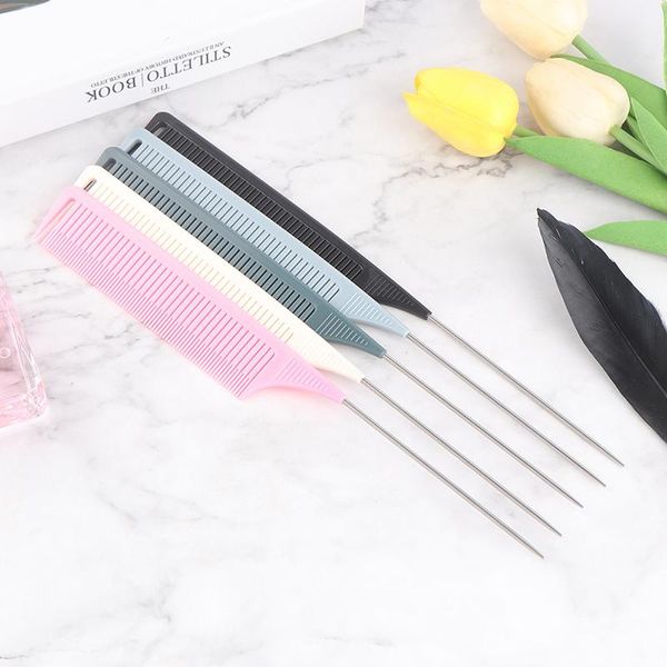 hair brushes highlighting comb abs weaving foiling for salon dyeing tail combs brush separate parting, Silver
hair brushes highlighting comb abs weaving foiling for salon dyeing tail combs brush separate parting, Silver
