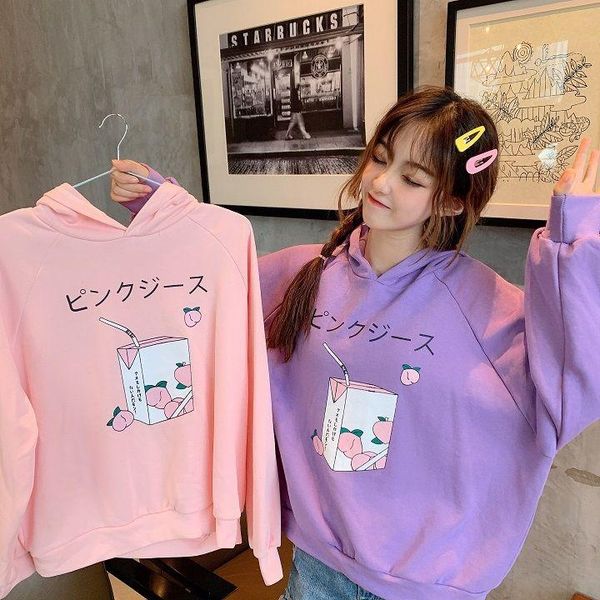 women's hoodies & sweatshirts harajuku peach embroidery lavender pink sweatshirt autumn winter women kawaii loose long sleeves oversiz, Black
women's hoodies & sweatshirts harajuku peach embroidery lavender pink sweatshirt autumn winter women kawaii loose long sleeves oversiz, Black