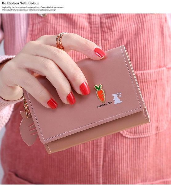 wallets 2021 ladies wallet cute fresh short simple student fashion women's, Red;black
wallets 2021 ladies wallet cute fresh short simple student fashion women's, Red;black