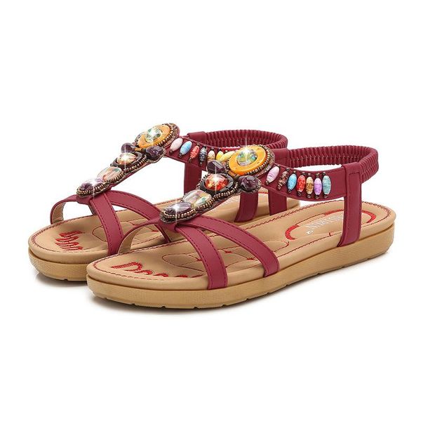 = bohemia women sandals handmade crystal summer shoes woman gladiator beach flatcasual flipflops ladies sandalias, Black
= bohemia women sandals handmade crystal summer shoes woman gladiator beach flatcasual flipflops ladies sandalias, Black