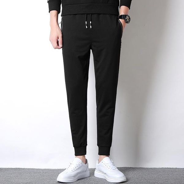 men's pants brand cotton casual male joggers elastic waist men skinnly pencil slim fit sweatpants straight trousers, Black
men's pants brand cotton casual male joggers elastic waist men skinnly pencil slim fit sweatpants straight trousers, Black