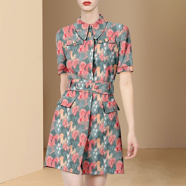 fashion short sleeve women summer single-breasted temperament heart print girdle slim mini shirt dress 210514, Black;gray
fashion short sleeve women summer single-breasted temperament heart print girdle slim mini shirt dress 210514, Black;gray