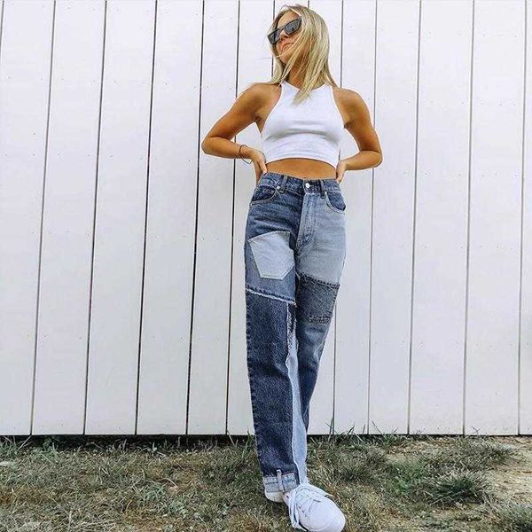 women's pants & capris patchwork casual high waisted jeans for women vintage skinny denim long trousers ladies streetwear a 9rvc, Black;white
women's pants & capris patchwork casual high waisted jeans for women vintage skinny denim long trousers ladies streetwear a 9rvc, Black;white