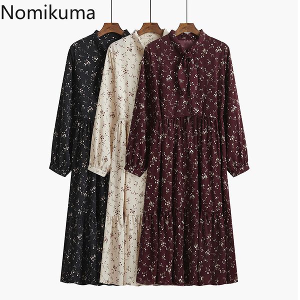 nomikuma bow tie collar long sleeve vintage dress women slim waist floral printed a line dresses autumn vestidos mujer 3c848 210514, Black;gray
nomikuma bow tie collar long sleeve vintage dress women slim waist floral printed a line dresses autumn vestidos mujer 3c848 210514, Black;gray