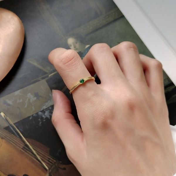 cluster rings 925 sterling silver fine ring female index round green zircon birthstone jewelry with dots tiny band wedding, Golden;silver
cluster rings 925 sterling silver fine ring female index round green zircon birthstone jewelry with dots tiny band wedding, Golden;silver