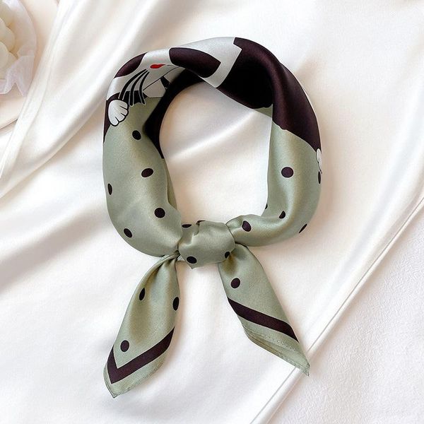 women natural silk square scarf cat print headscarf office lady necktie female hairband beautiful gift 53x53cm scarves, Blue;gray
women natural silk square scarf cat print headscarf office lady necktie female hairband beautiful gift 53x53cm scarves, Blue;gray