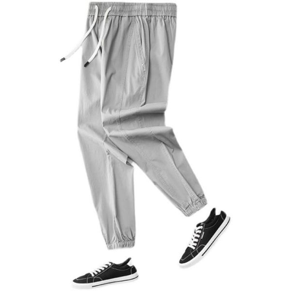 summer thin cargo pants for men, leg tie, straight tube, loose drawstring, pure cotton, korean fashion black casual men's
summer thin cargo pants for men, leg tie, straight tube, loose drawstring, pure cotton, korean fashion black casual men's