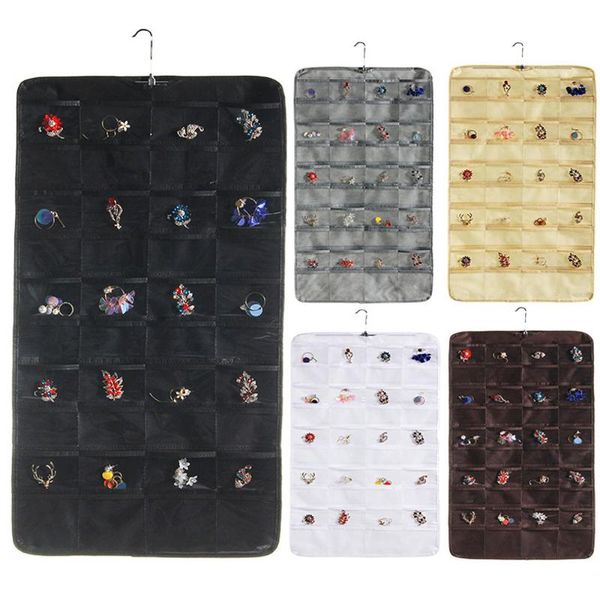 pockets necklace bracelet earring jewelry hanging accessories double sided display wardrobe organizer storage transparent bag boxes & bins
pockets necklace bracelet earring jewelry hanging accessories double sided display wardrobe organizer storage transparent bag boxes & bins