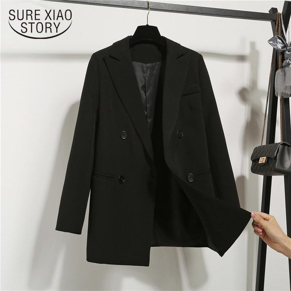 women's jackets fashion autumn winter notched double breasted jacket korean casual black blazers women work wear coat 15687, Black;brown
women's jackets fashion autumn winter notched double breasted jacket korean casual black blazers women work wear coat 15687, Black;brown