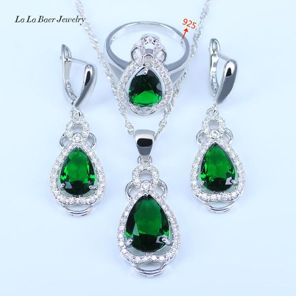 wedding jewelry sets l&bl&b style water drop 925 sterling silver green stone white cz for women earrings/pendant/necklace/rings, Slivery;golden
wedding jewelry sets l&bl&b style water drop 925 sterling silver green stone white cz for women earrings/pendant/necklace/rings, Slivery;golden