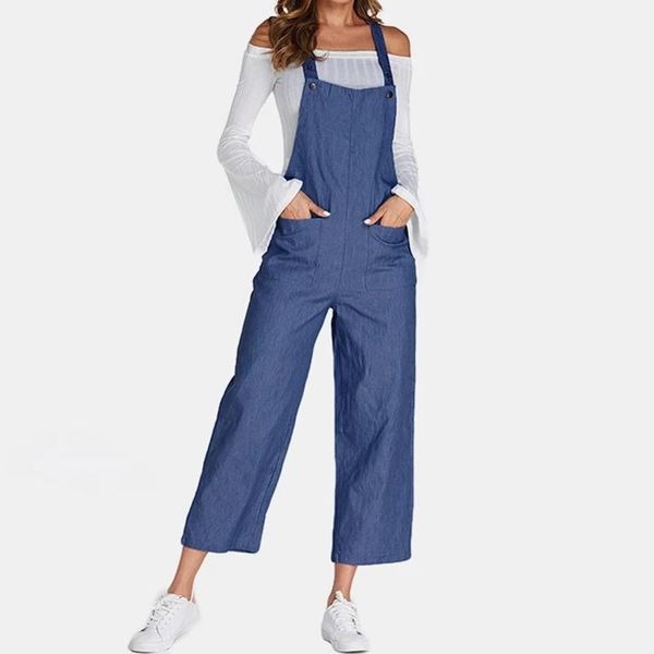 women's jumpsuits & rompers ladies casual solid color loose suspender button suspenders jumpsuit fashionable and comfortable denim jump, Black;white
women's jumpsuits & rompers ladies casual solid color loose suspender button suspenders jumpsuit fashionable and comfortable denim jump, Black;white