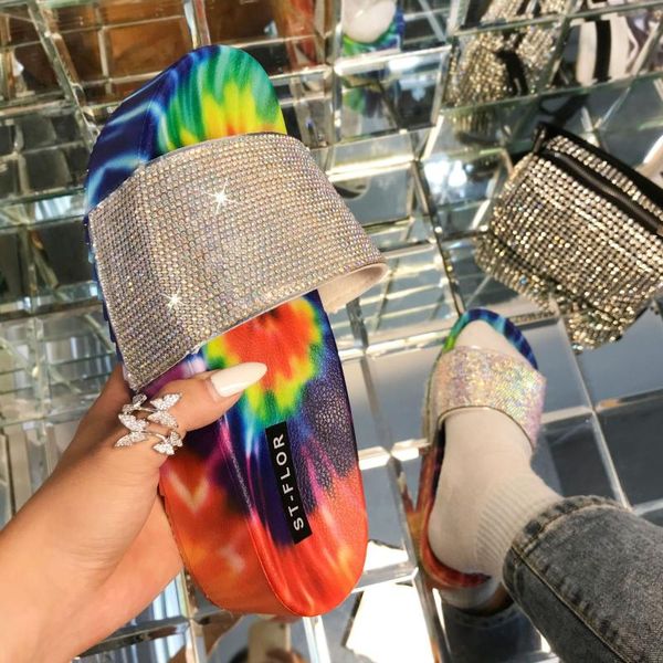 slippers outdoor wild fashion ladies spring summer/women waterproof platform thick bottom rhinestone candy-colored beach sandals, Black
slippers outdoor wild fashion ladies spring summer/women waterproof platform thick bottom rhinestone candy-colored beach sandals, Black