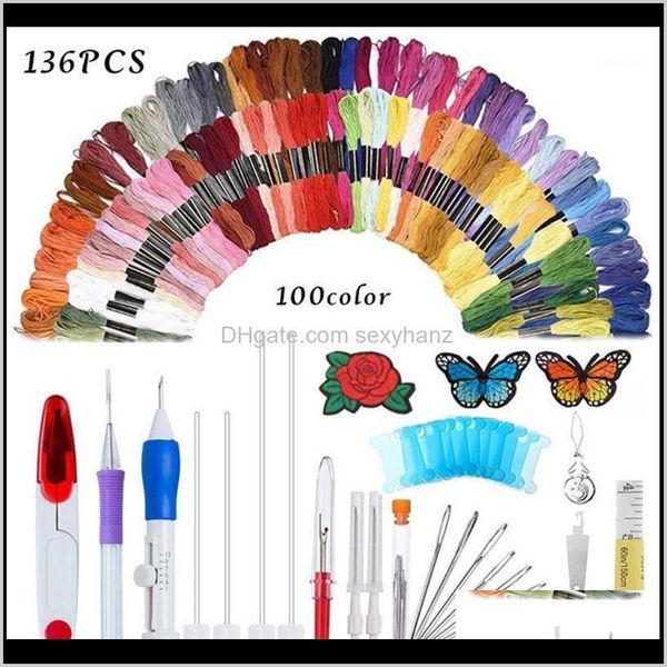 yarn clothing fabric apparel drop delivery 2021 diy punch needle knitting needles scissors embroidery thread cord sewing kit with storage ca, Black;white
yarn clothing fabric apparel drop delivery 2021 diy punch needle knitting needles scissors embroidery thread cord sewing kit with storage ca, Black;white