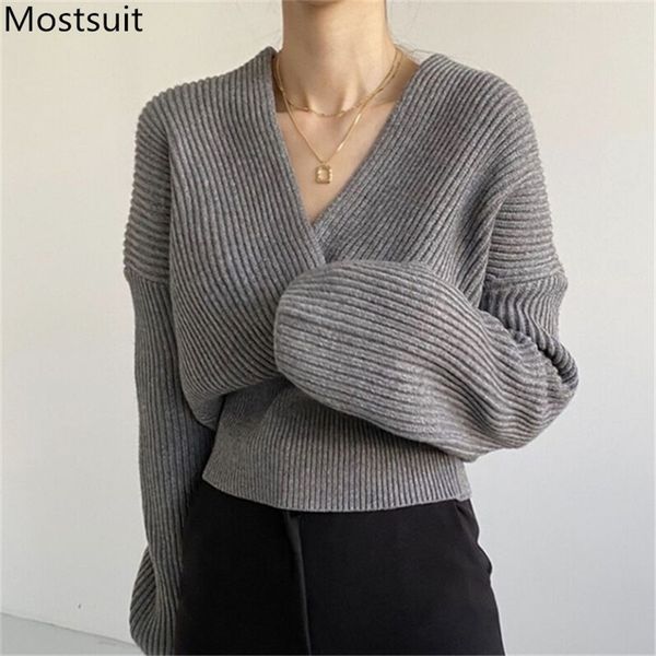 korean v-neck knitted pullover sweater women spring full sleeve fashion elegant female jumpers femme 210513, Black
korean v-neck knitted pullover sweater women spring full sleeve fashion elegant female jumpers femme 210513, Black