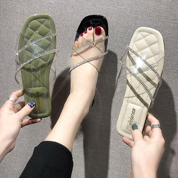 slipper women wear 2021 sweet transparent women's shoes fairy style versatile beach simple slippers, Black
slipper women wear 2021 sweet transparent women's shoes fairy style versatile beach simple slippers, Black